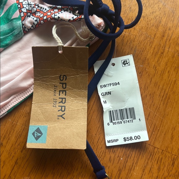 Sperry Tropical Green and Pink Bikini Bottom - Picture 4 of 5